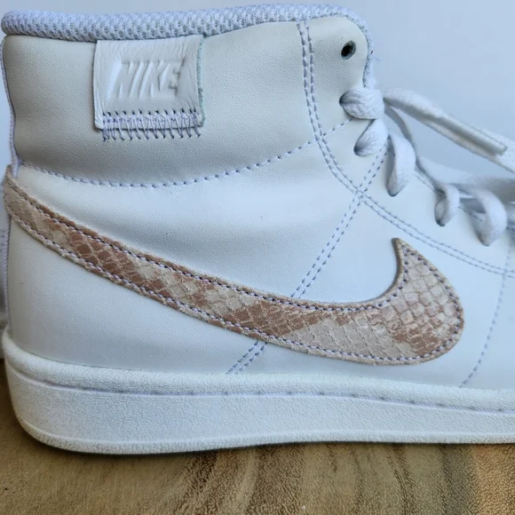 Nike Women's Court Royale 2 Mid High-Top Sneakers Snakeskin Swoosh Size  7.5 - Picture 6 of 17